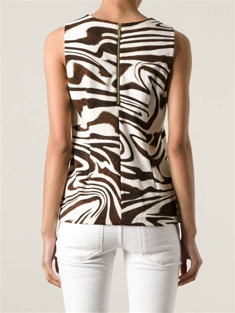 michael kors zebra: Women's Tops 